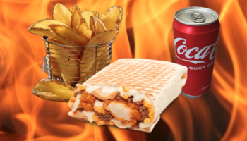Menu Spicy Tacos + frites + soda
